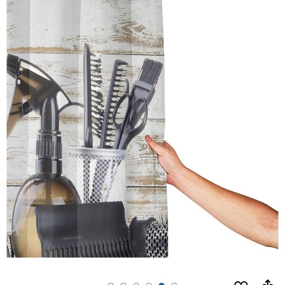 Salon image shower curtain T20 - Picture 3 of 5